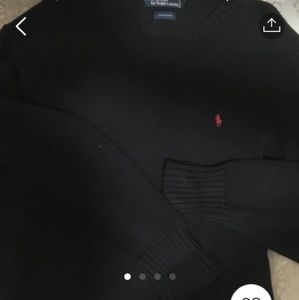 Ralph Lauren polo men's black sweater